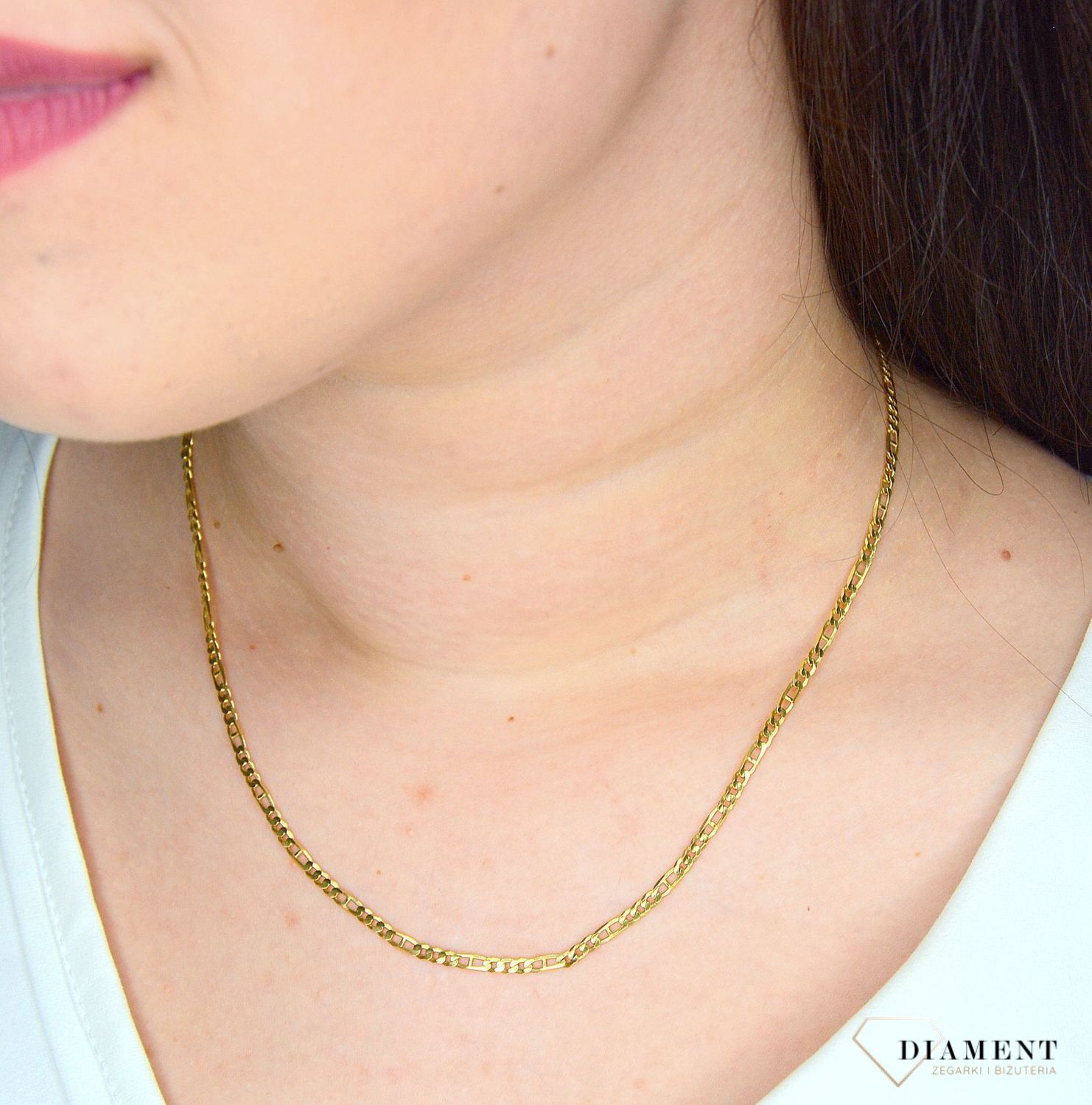 Złoty łańcuszek 333 o szerokości 3 mm DIA-LAN-3163-333 3mm (1).jpg